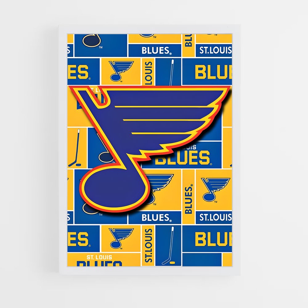 Poster louis blues – affiche Hockey sur glace (vue 3)